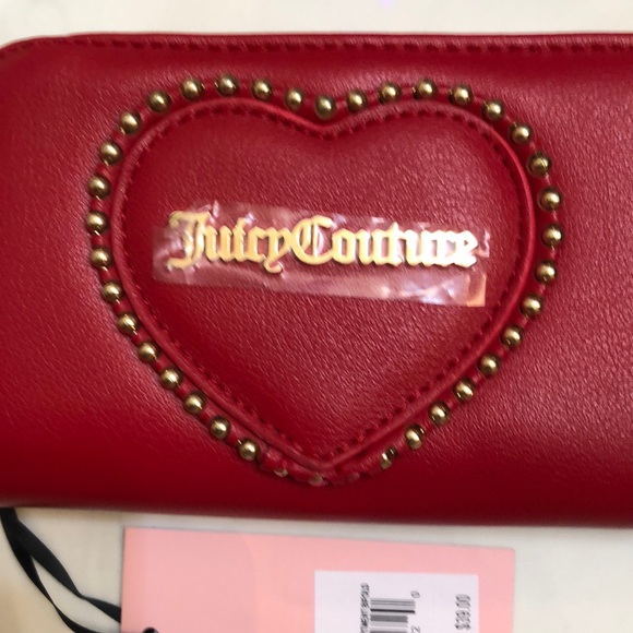 Juicy Couture Cool Red Love Never Dies Multi Compartment Bifold Wallet NWT - Picture 6 of 16